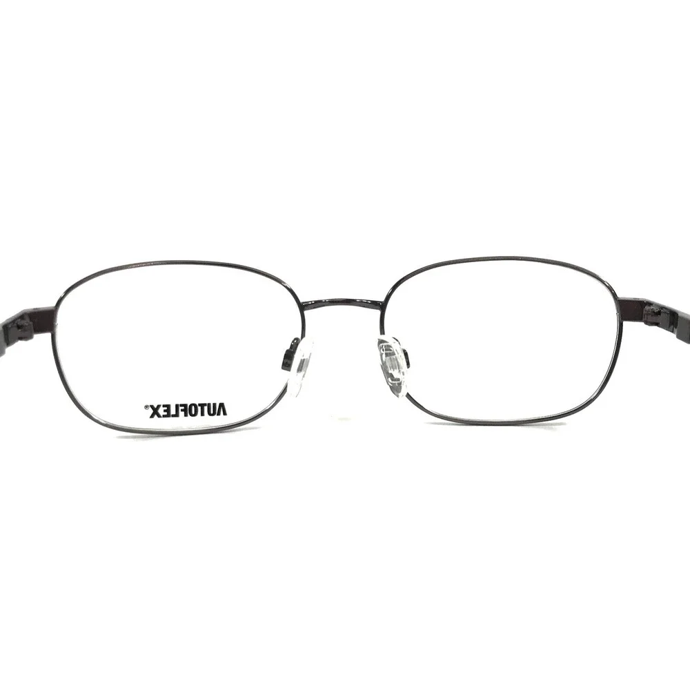 Autoflex Eyeglasses Frames LONG RUN 033 Gunmetal Gray Oval Wire Rim 53-15-140
